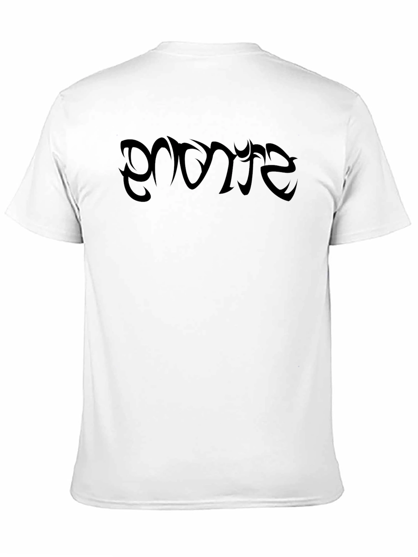 Black T-Shirt with Artistic Graphic Print