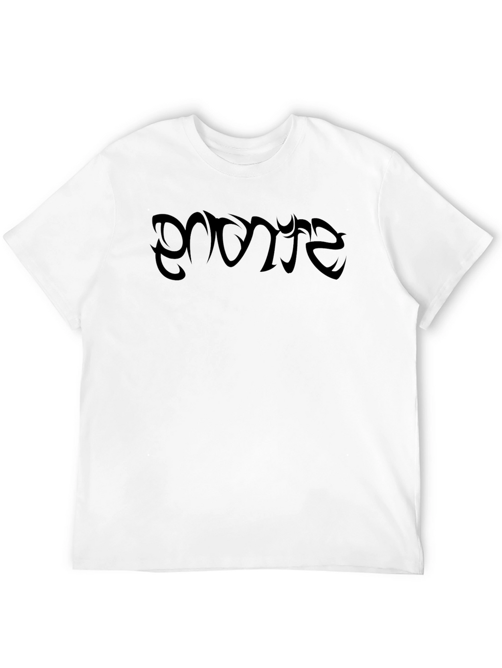 Black T-Shirt with Artistic Graphic Print