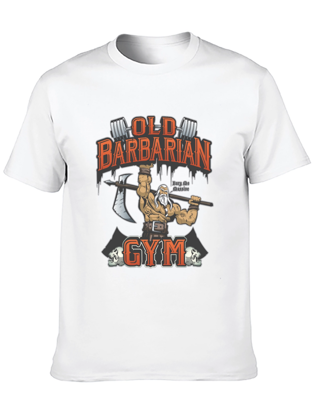 Old Barbarian Gym Black T-Shirt