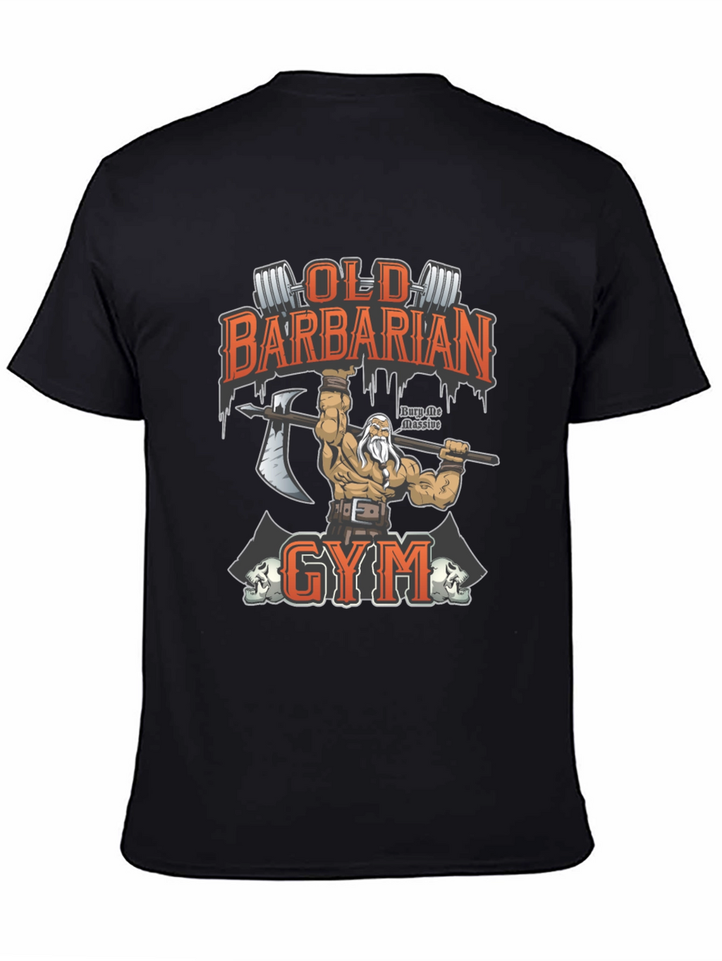 Old Barbarian Gym Black T-Shirt