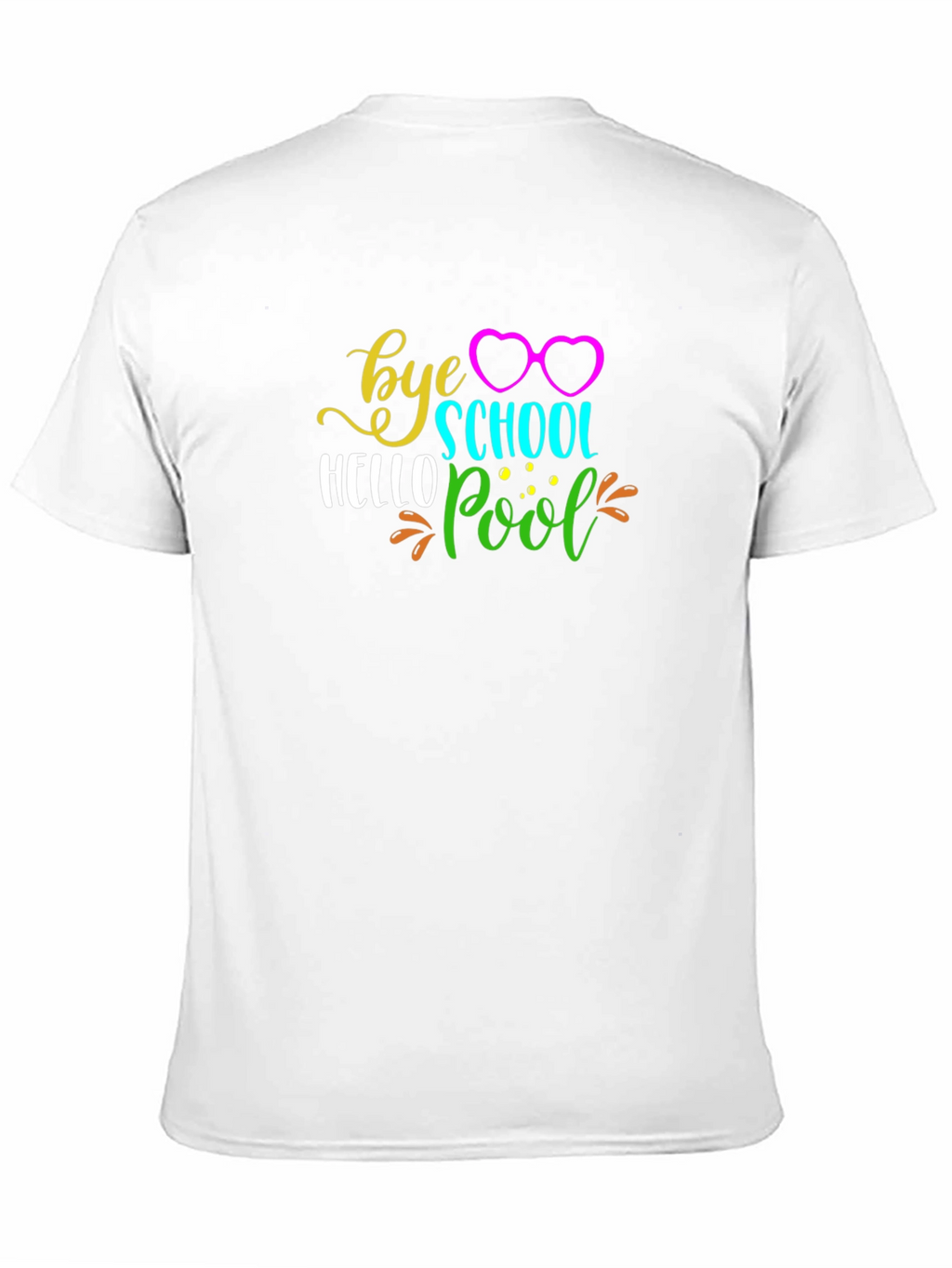 Bye School Hello Pool Black T-Shirt