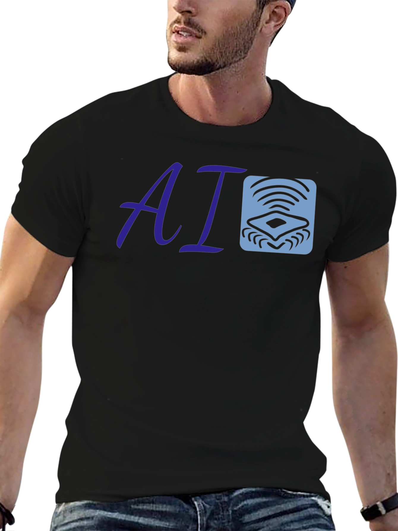 AI Logo Tee - Modern Tech Style
