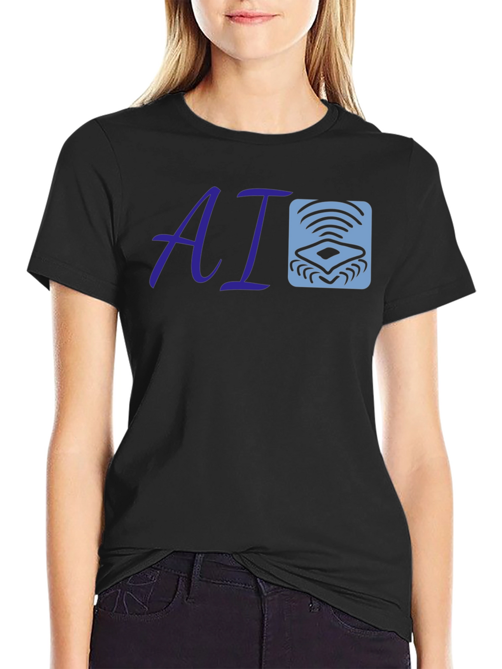 AI Logo Tee - Modern Tech Style