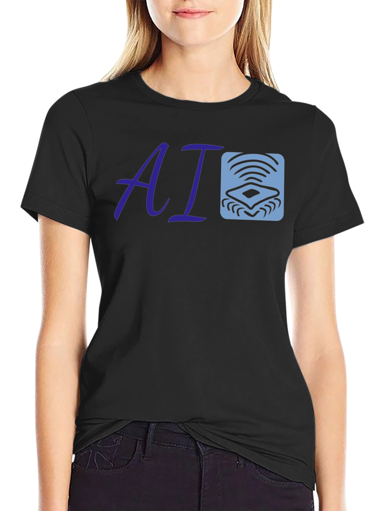 AI Logo Tee - Modern Tech Style