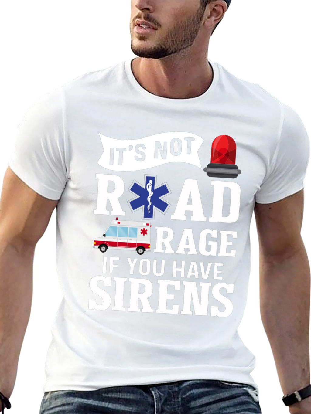 Funny EMS T-Shirt - Road Rage Sirens