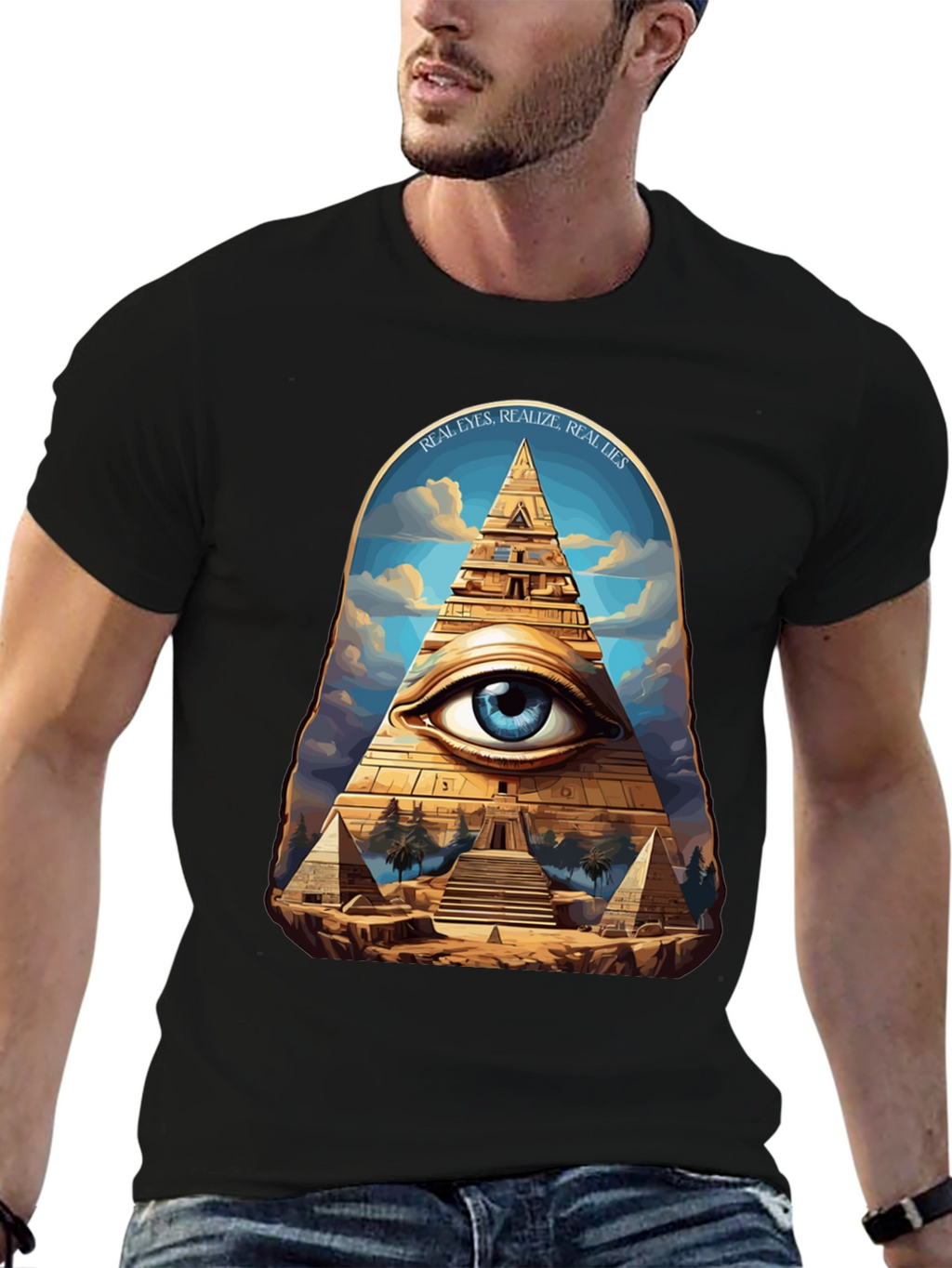 Mystic Pyramid Eye Graphic Tee