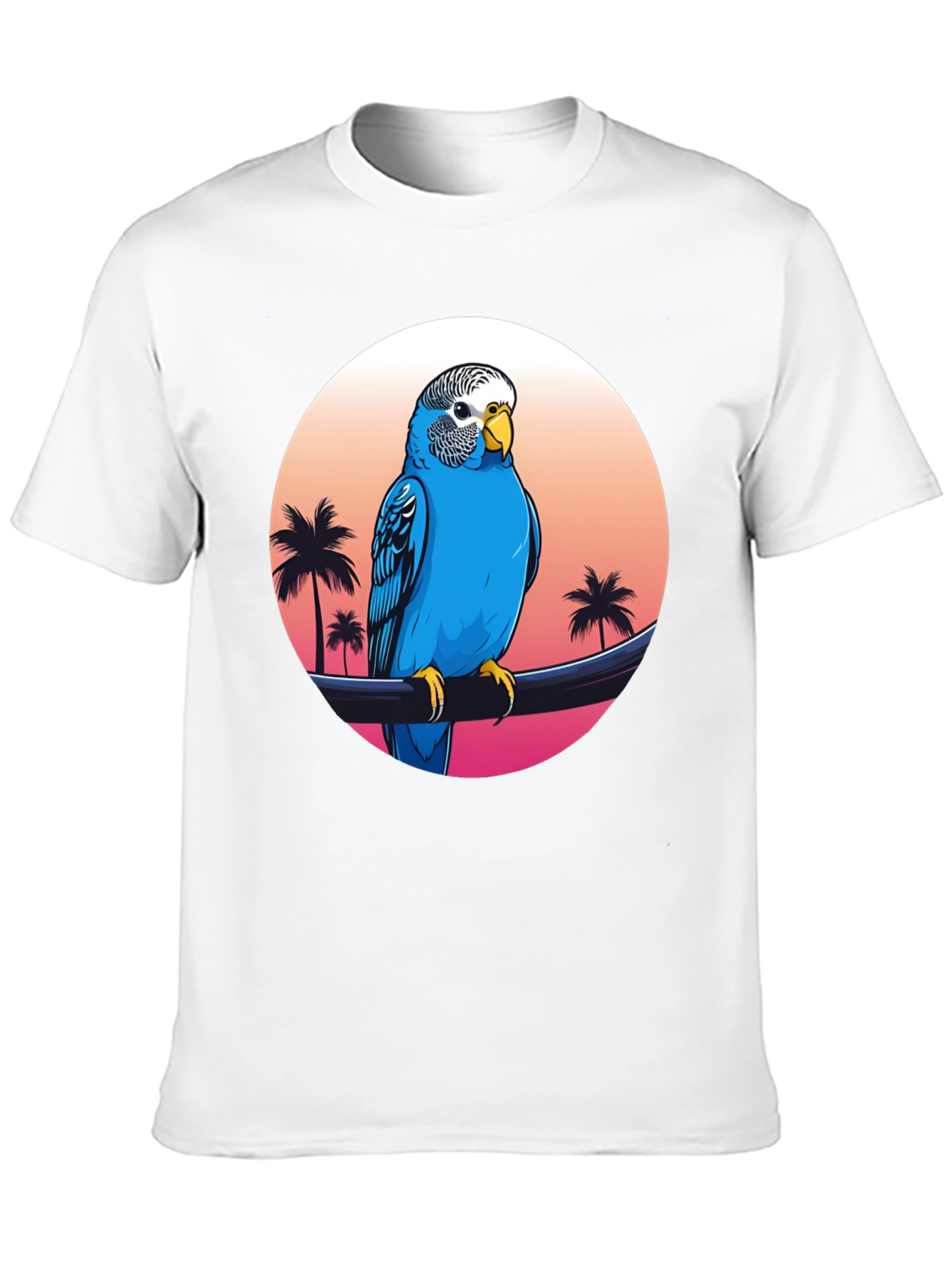 Parrot on Tropical Sunset T-Shirt