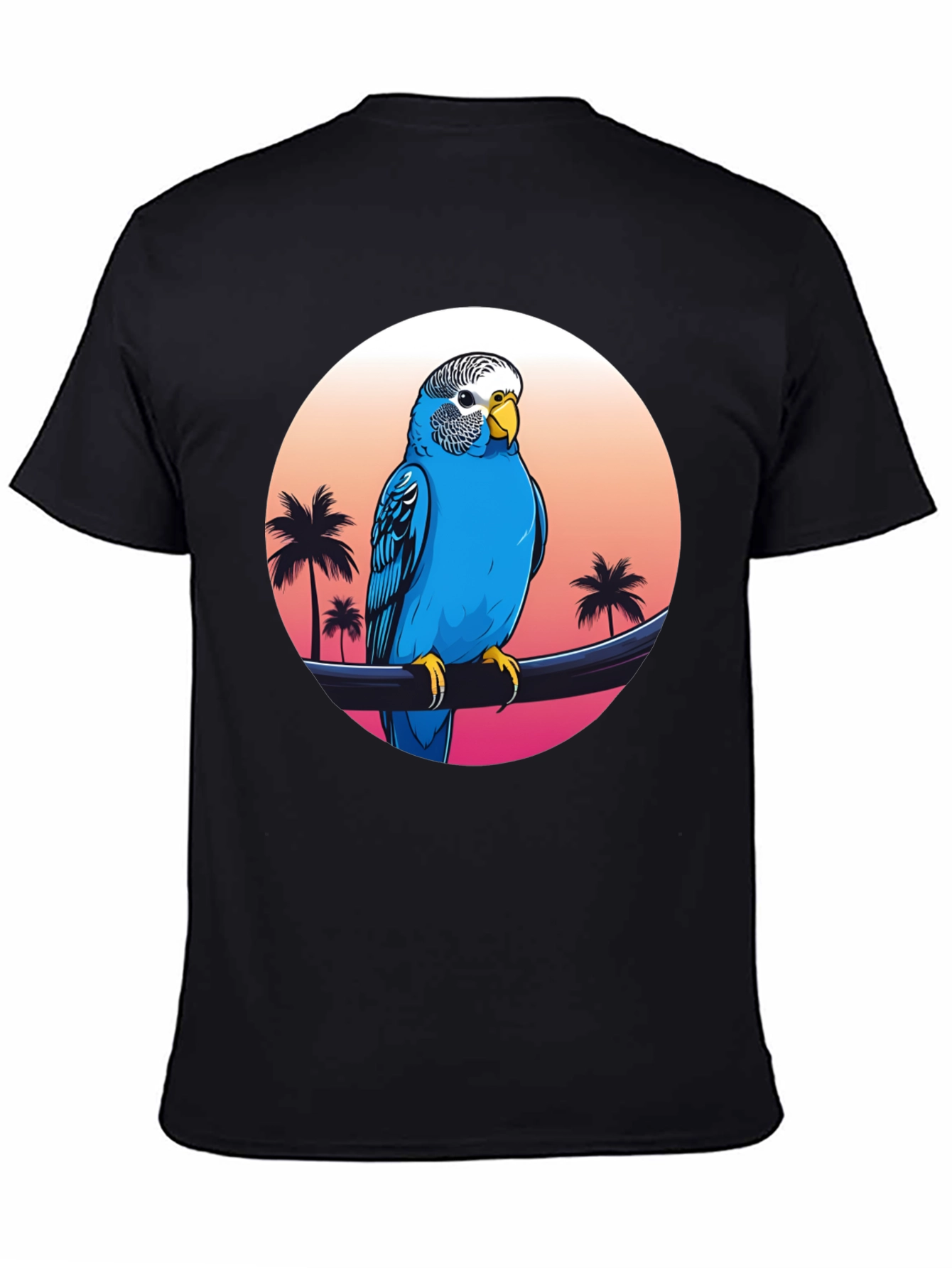 Parrot on Tropical Sunset T-Shirt