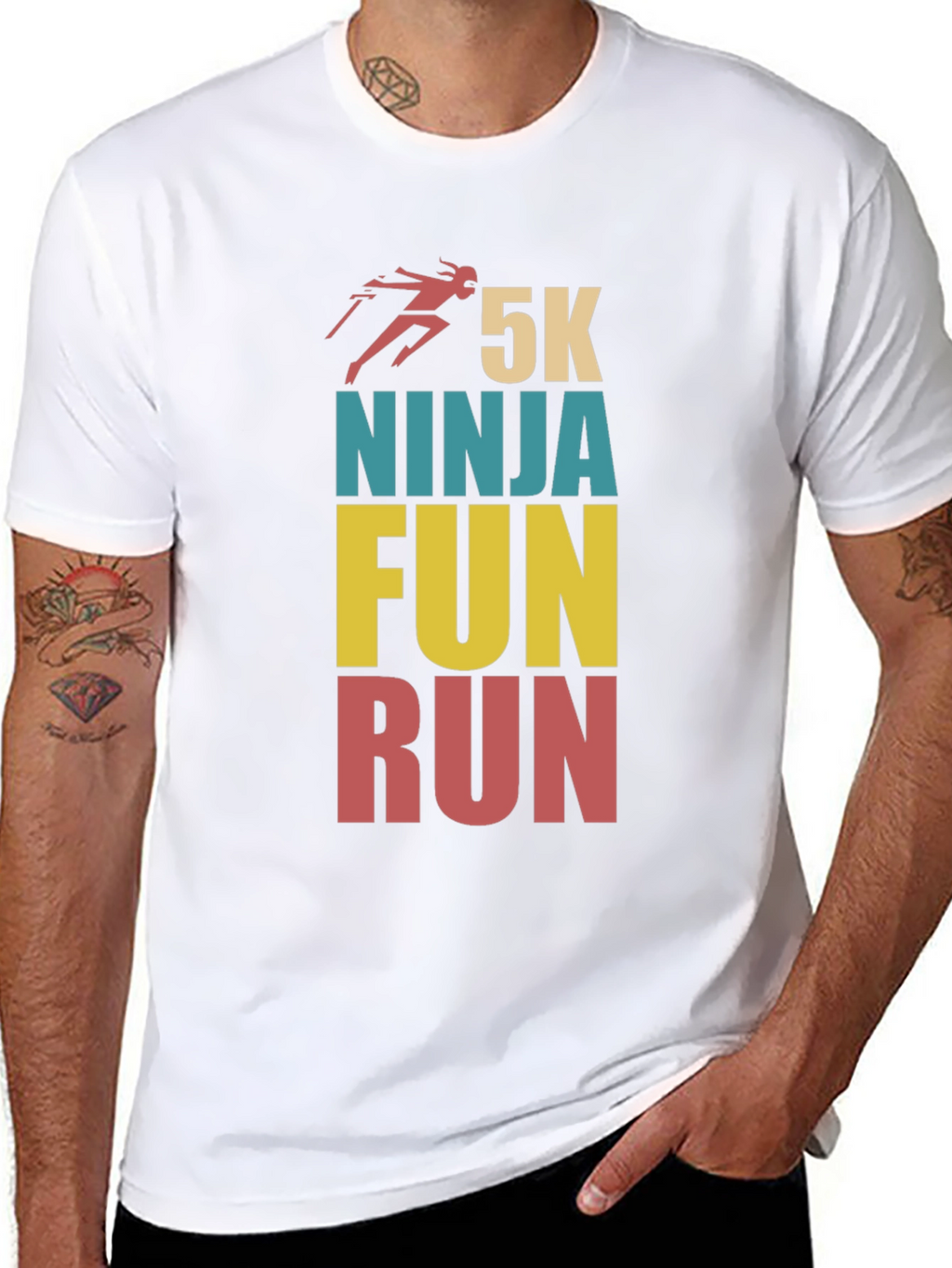 5K Ninja Fun Run Graphic T-Shirt