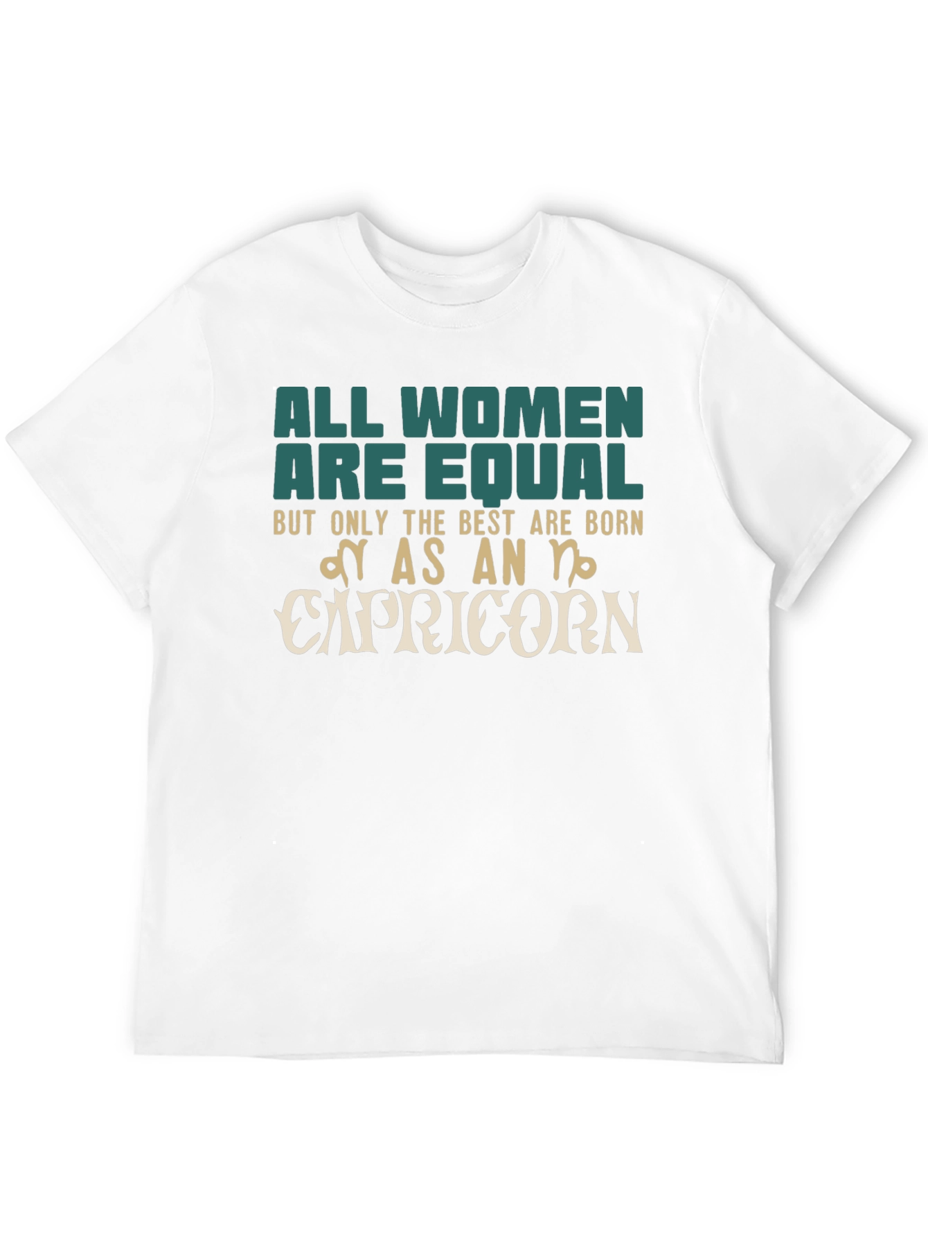 Capricorn Zodiac Womens Graphic T-Shirt