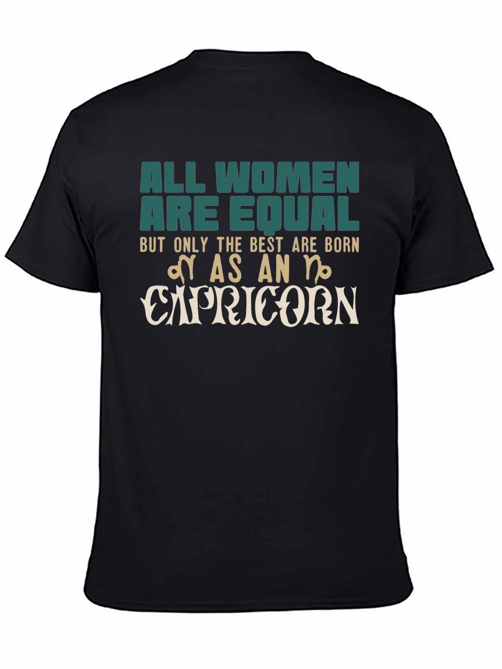 Capricorn Zodiac Womens Graphic T-Shirt