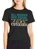 Capricorn Zodiac Womens Graphic T-Shirt