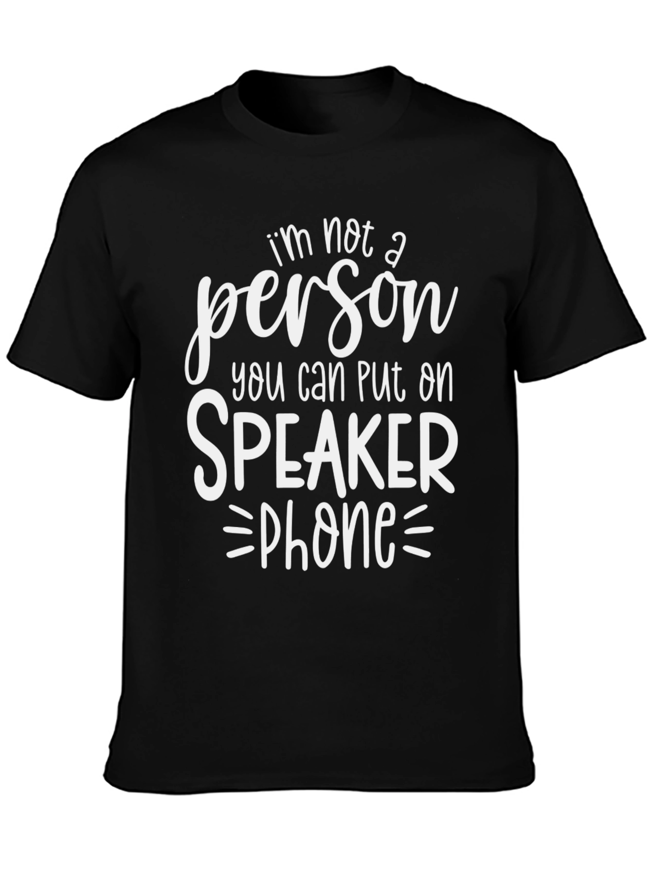 Speaker Phone Funny Graphic Tee