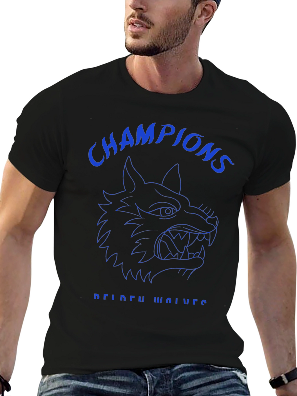 Champions Reiden Wolves Black T-Shirt