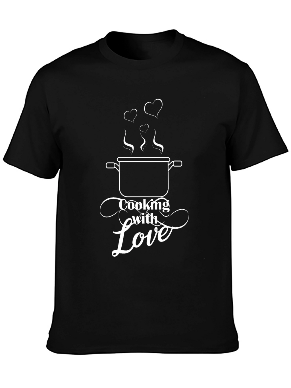 Cooking With Love T-Shirt - Black