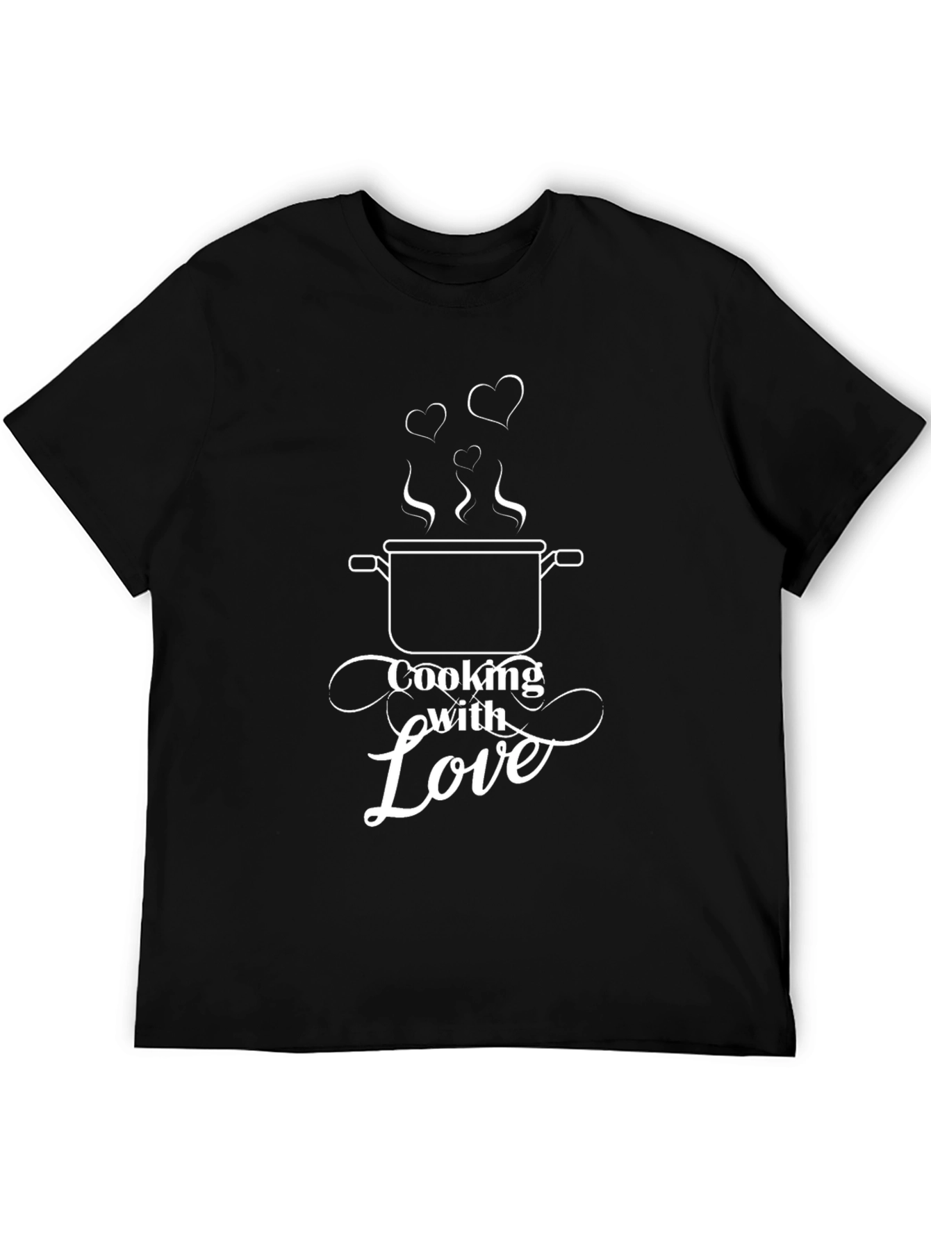 Cooking With Love T-Shirt - Black