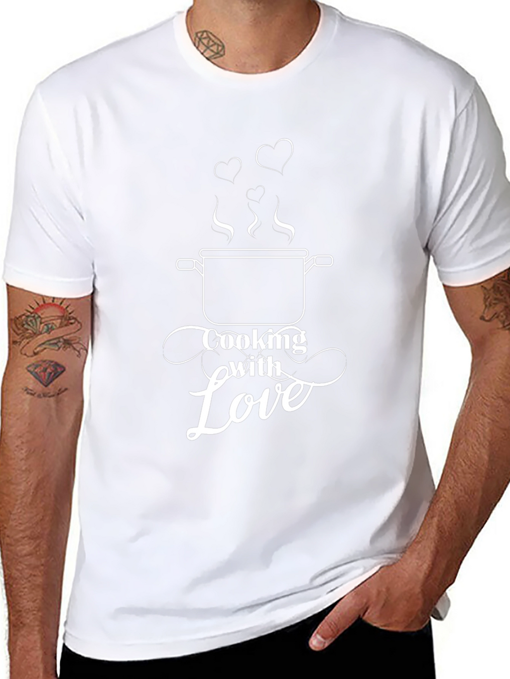 Cooking With Love T-Shirt - Black