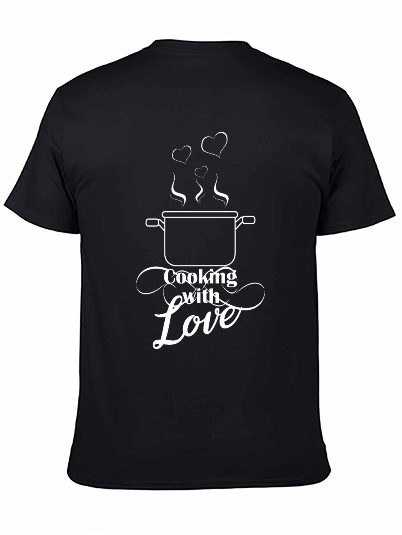 Cooking With Love T-Shirt - Black