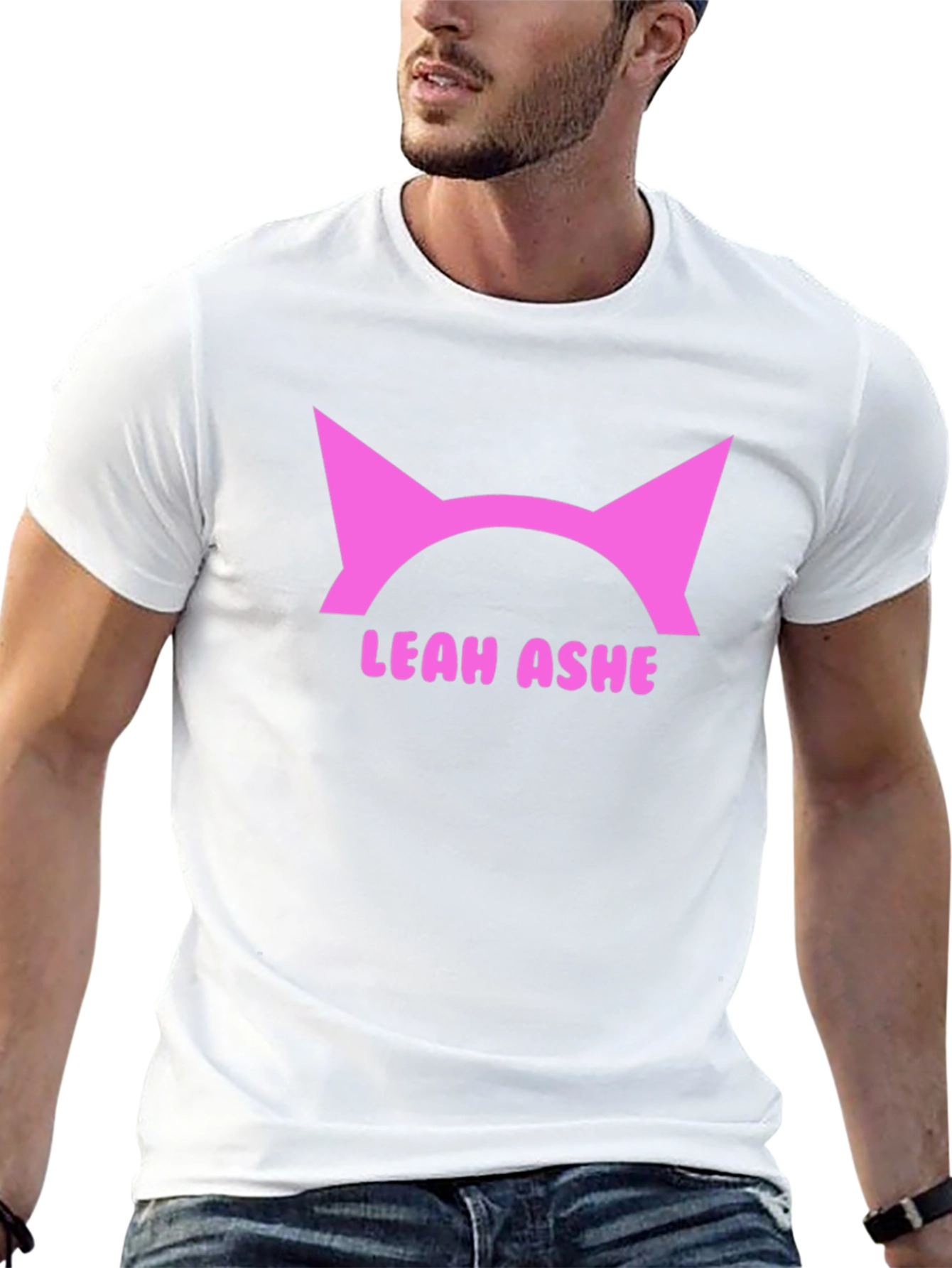 Leah Ashe Cat Ear T-Shirt - Black