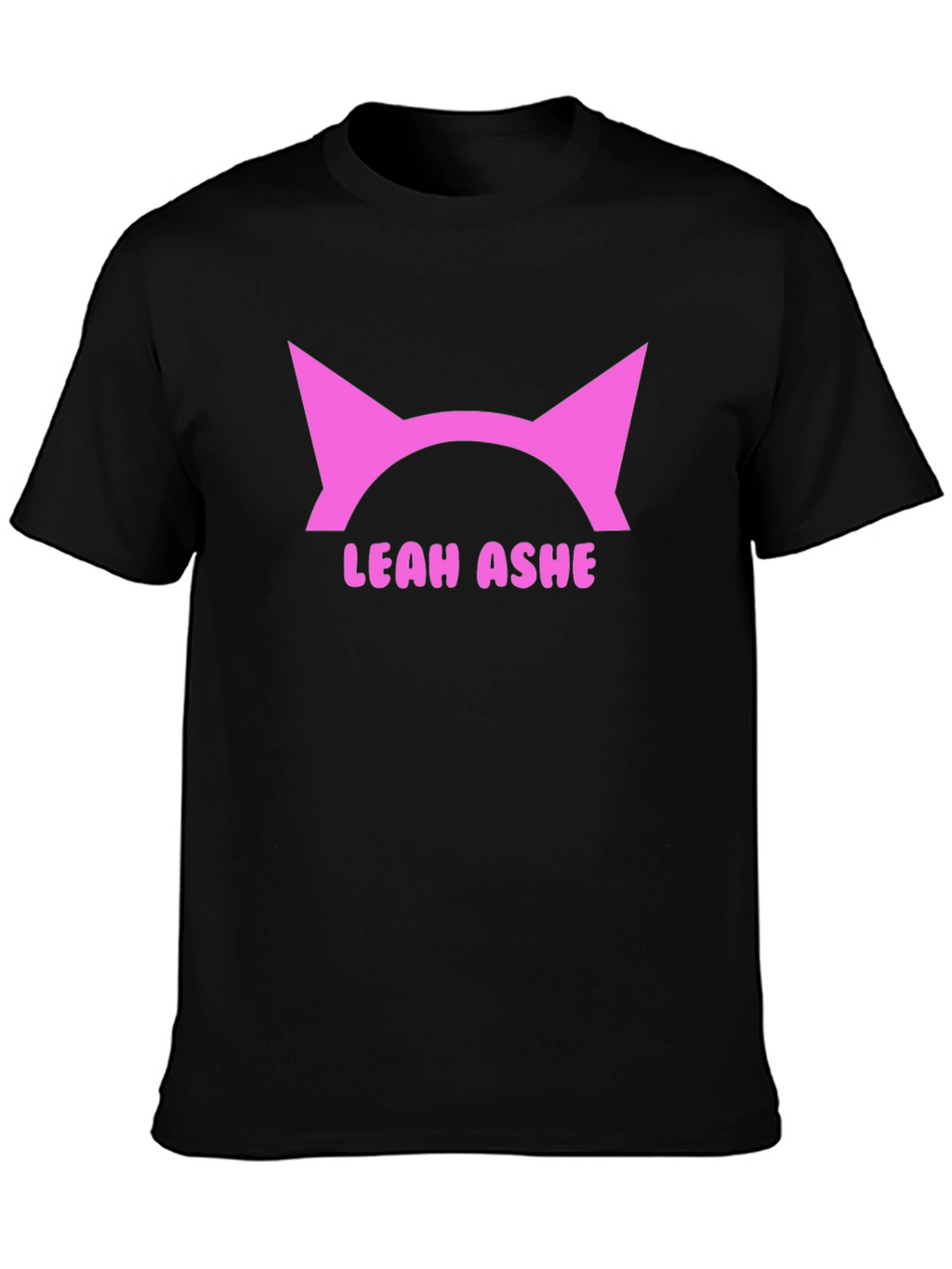 Leah Ashe Cat Ear T-Shirt - Black