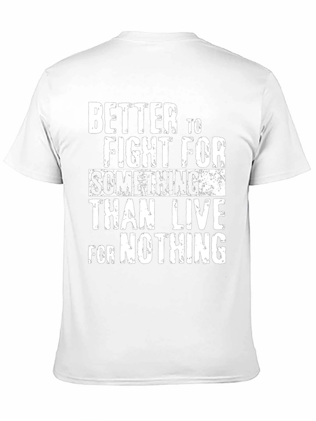 Motivational Fight for Something Graphic Tee - Black