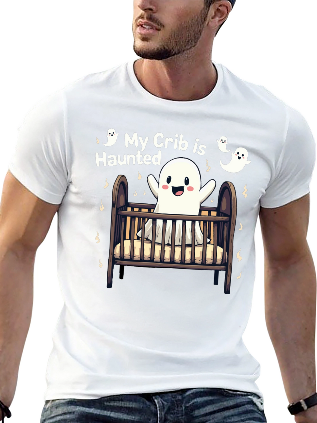 My Crib is Haunted Halloween T-Shirt