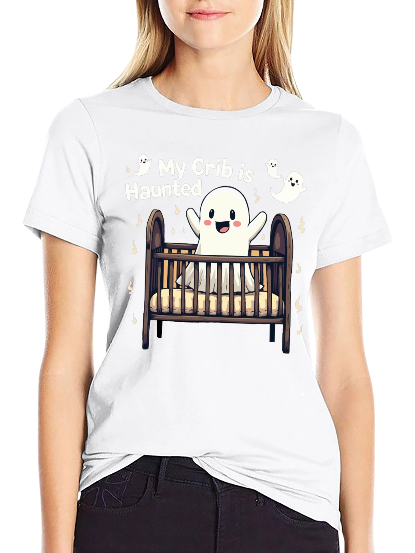 My Crib is Haunted Halloween T-Shirt