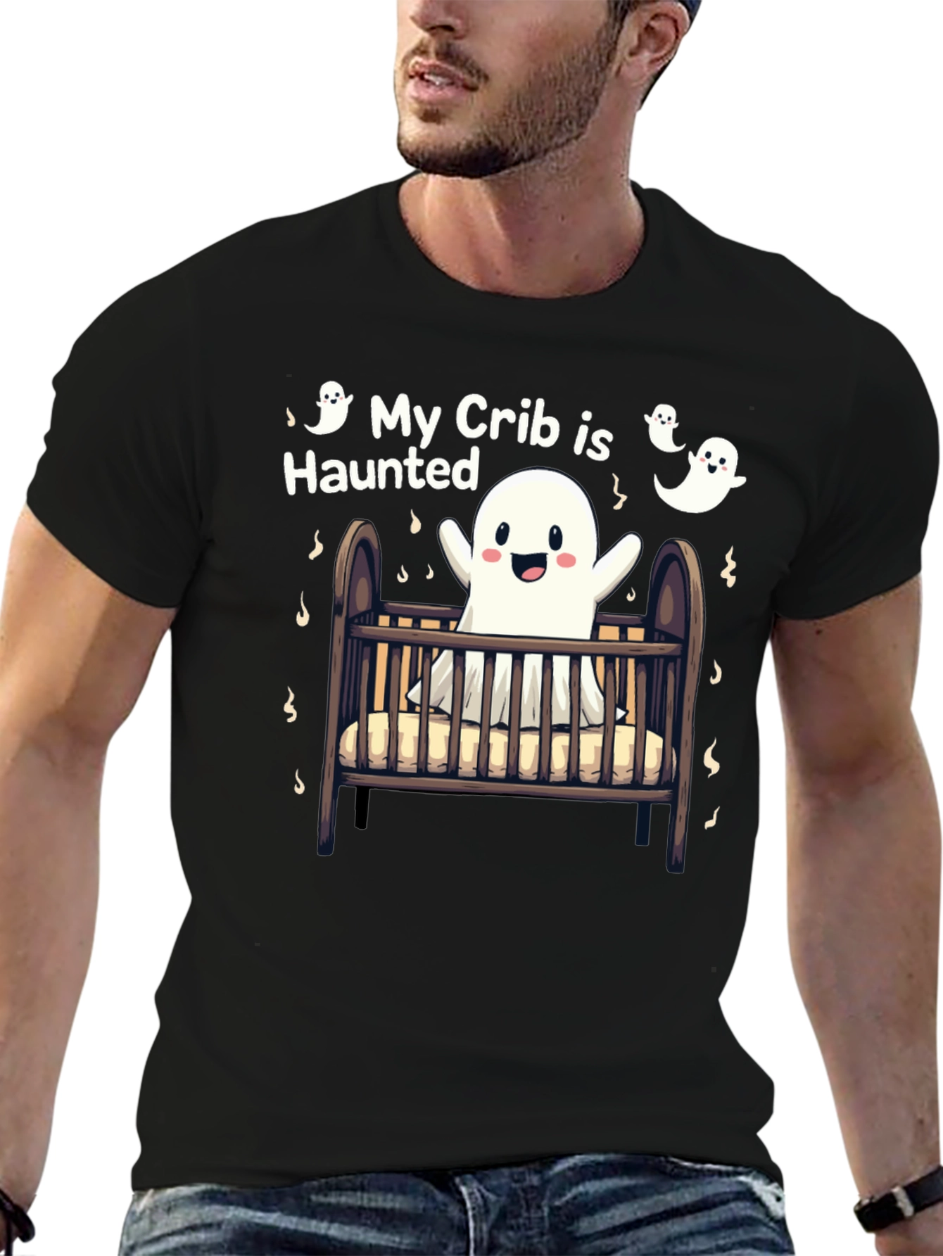My Crib is Haunted Halloween T-Shirt