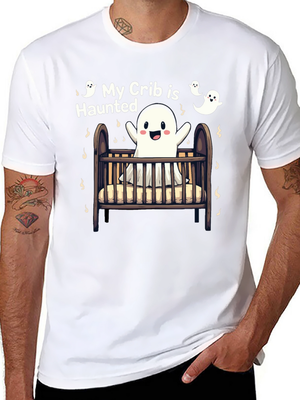My Crib is Haunted Halloween T-Shirt