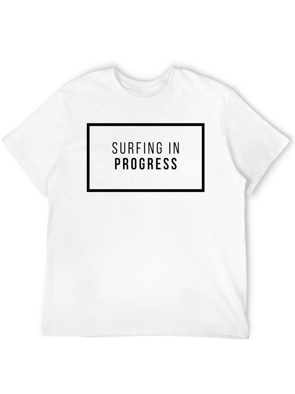 Surfing In Progress Black Graphic Tee