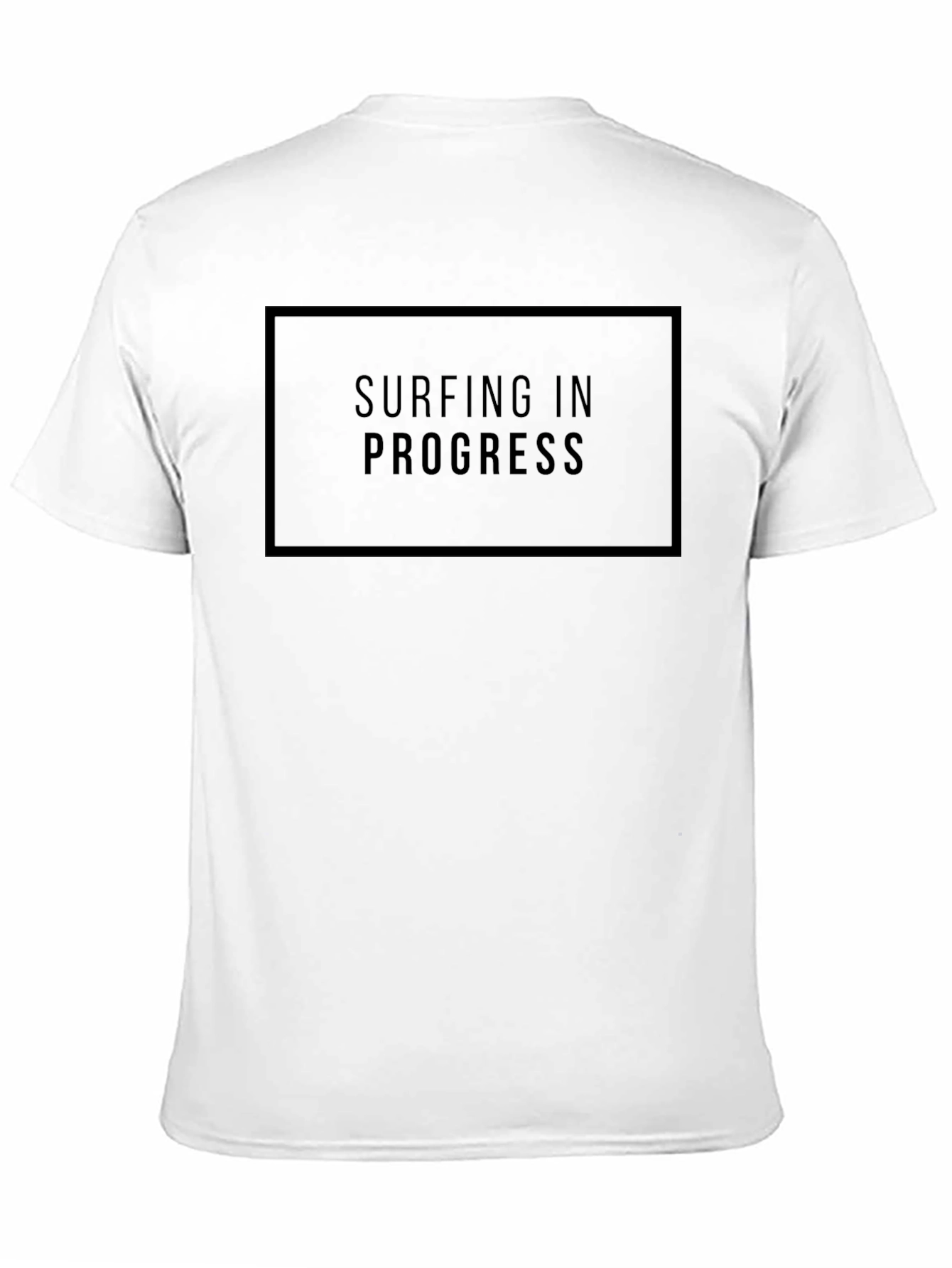 Surfing In Progress Black Graphic Tee