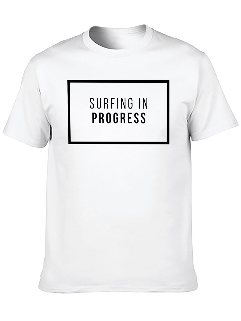 Surfing In Progress Black Graphic Tee