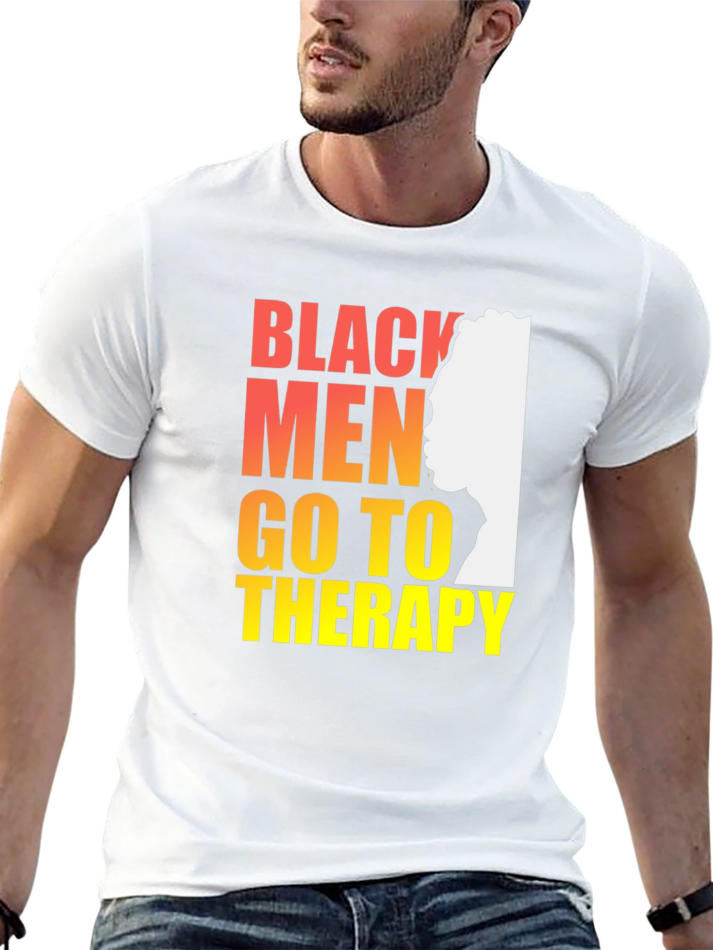 Black Men Go To Therapy Graphic T-Shirt