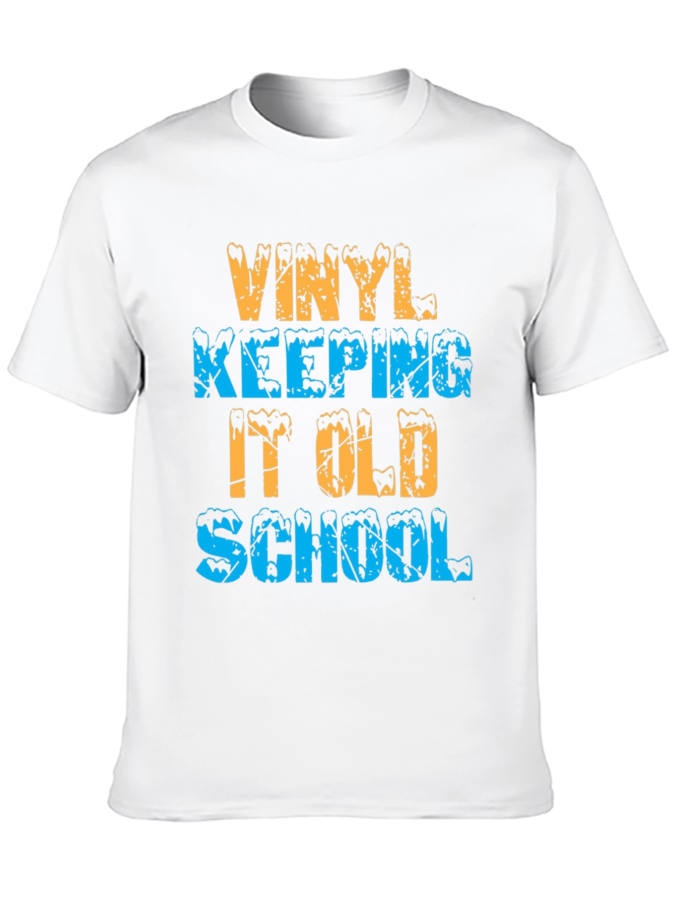 Vinyl Keeping It Old School Retro Tee