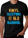 Vinyl Keeping It Old School Retro Tee
