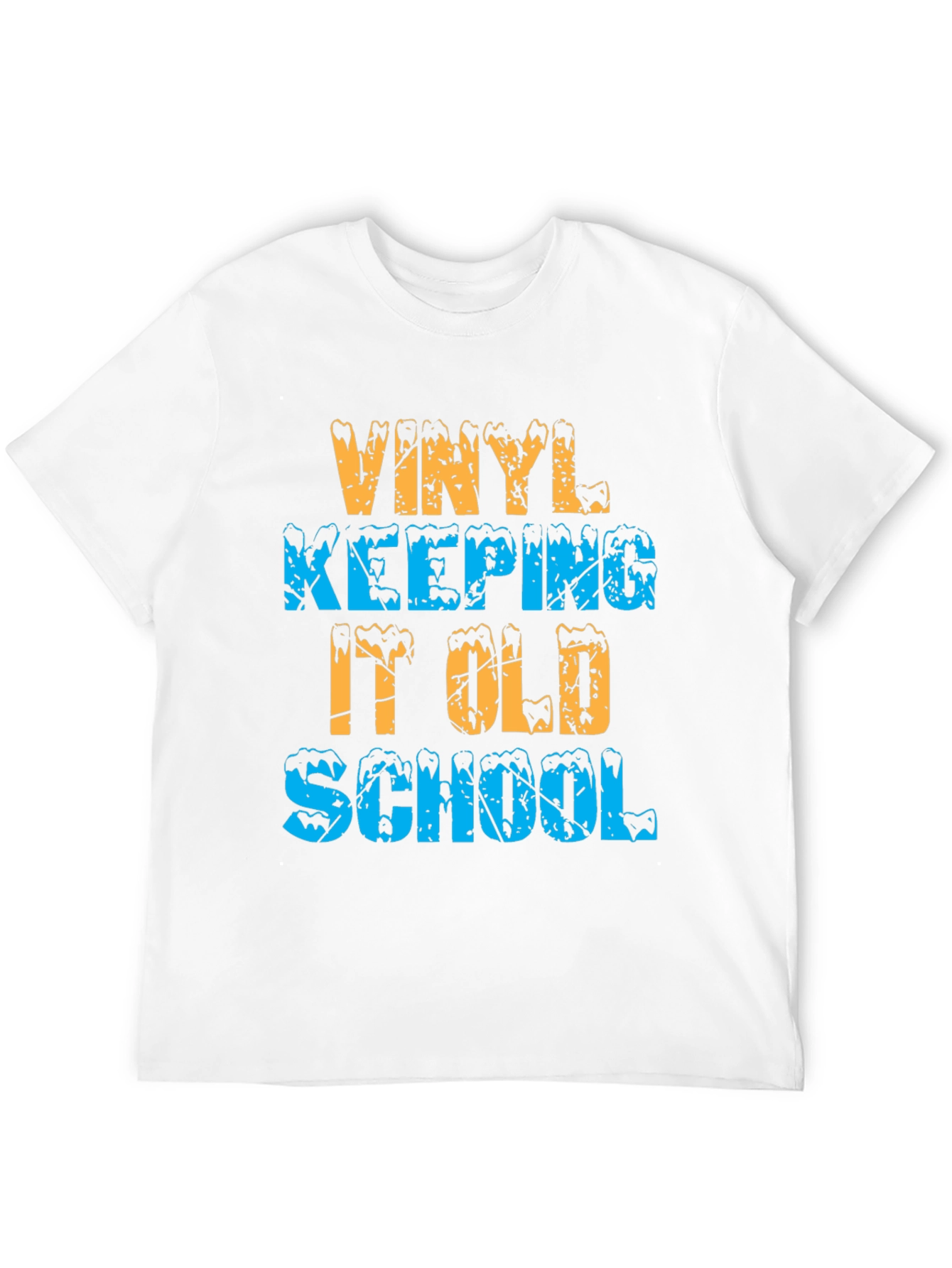 Vinyl Keeping It Old School Retro Tee