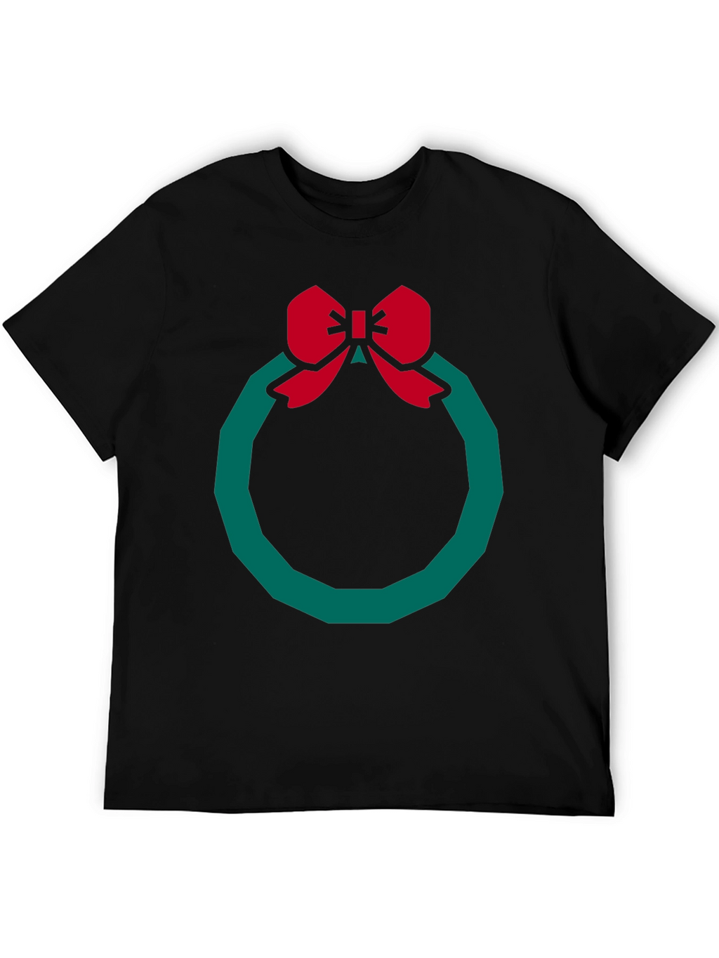 Festive Wreath Graphic Tee - Holiday Style!