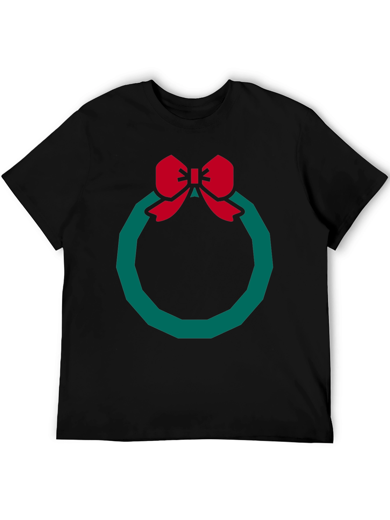 Festive Wreath Graphic Tee - Holiday Style!