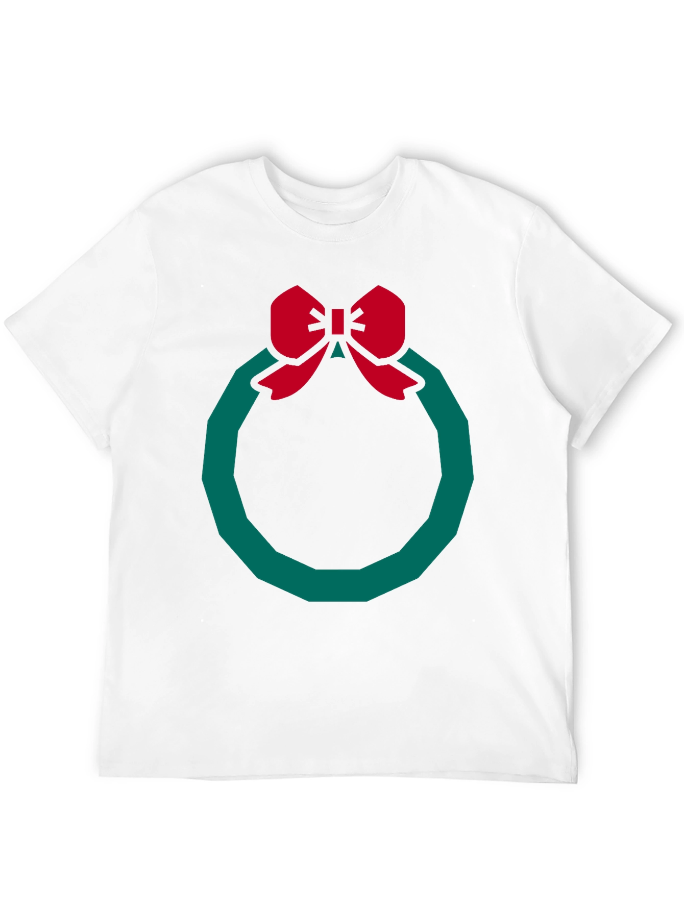 Festive Wreath Graphic Tee - Holiday Style!