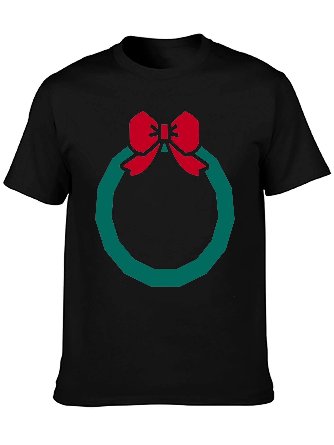 Festive Wreath Graphic Tee - Holiday Style!