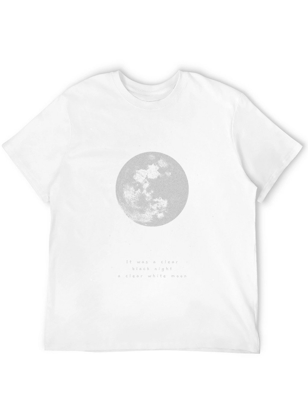 Moon Graphic Black T-Shirt