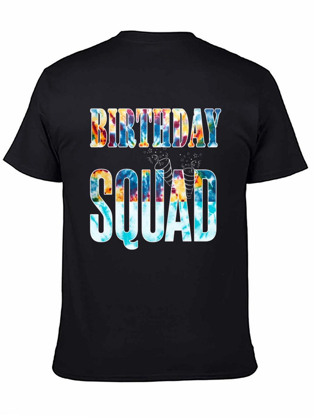 Birthday Squad Tie-Dye Graphic Tee