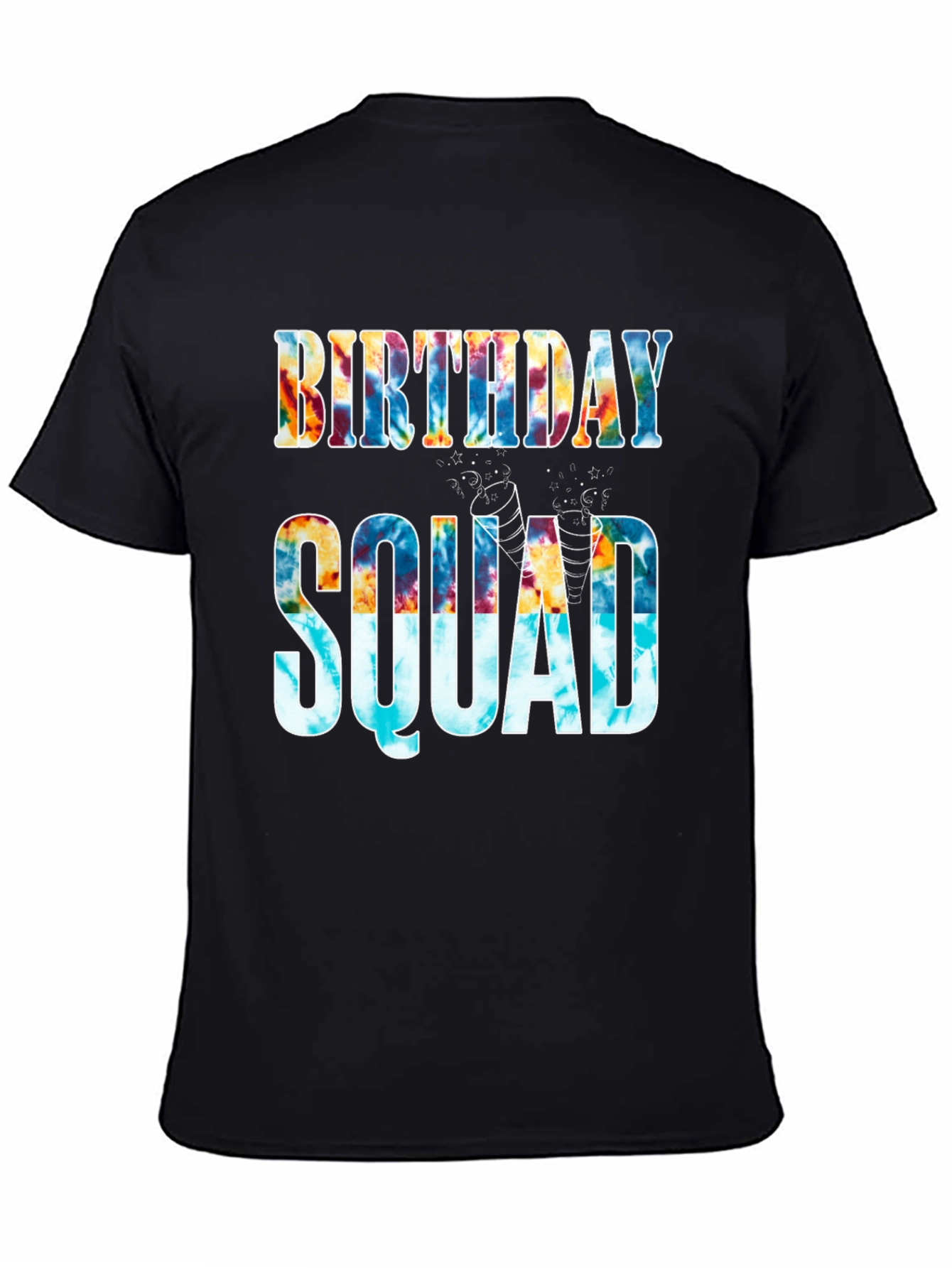 Birthday Squad Tie-Dye Graphic Tee