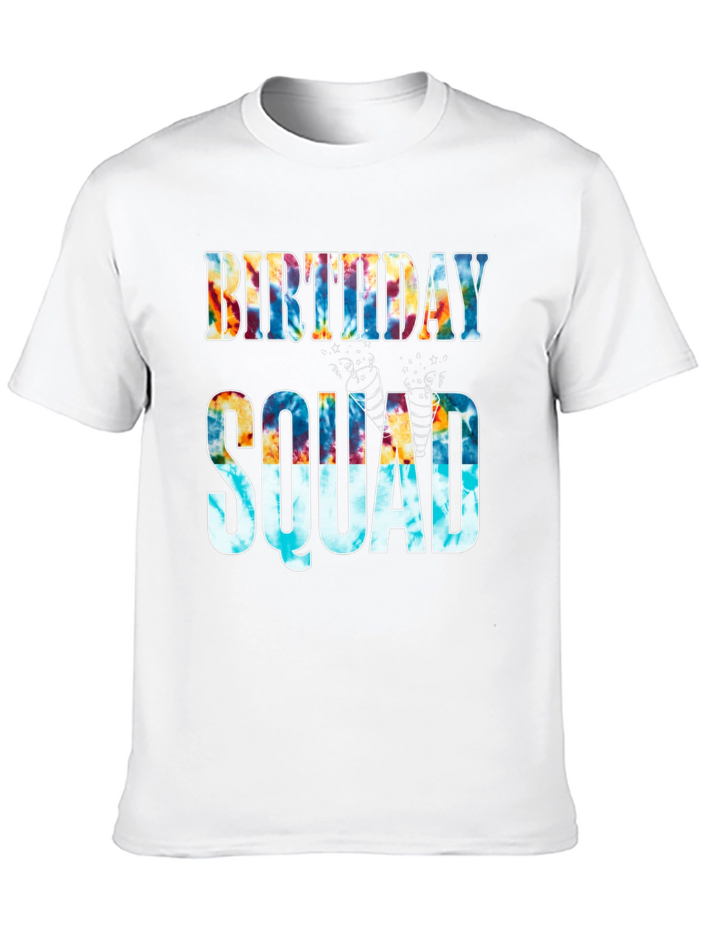 Birthday Squad Tie-Dye Graphic Tee