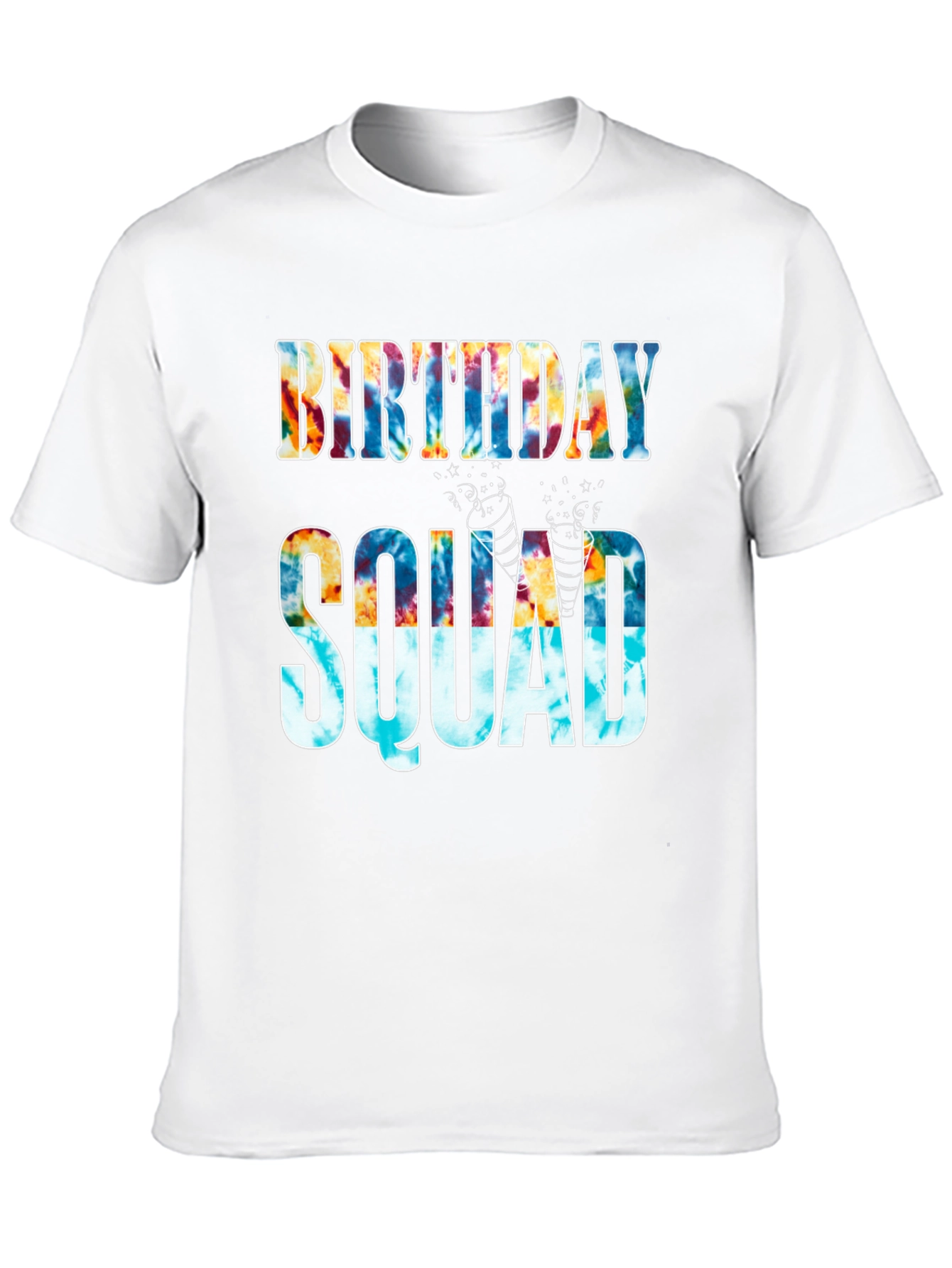 Birthday Squad Tie-Dye Graphic Tee