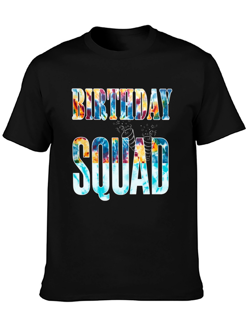 Birthday Squad Tie-Dye Graphic Tee