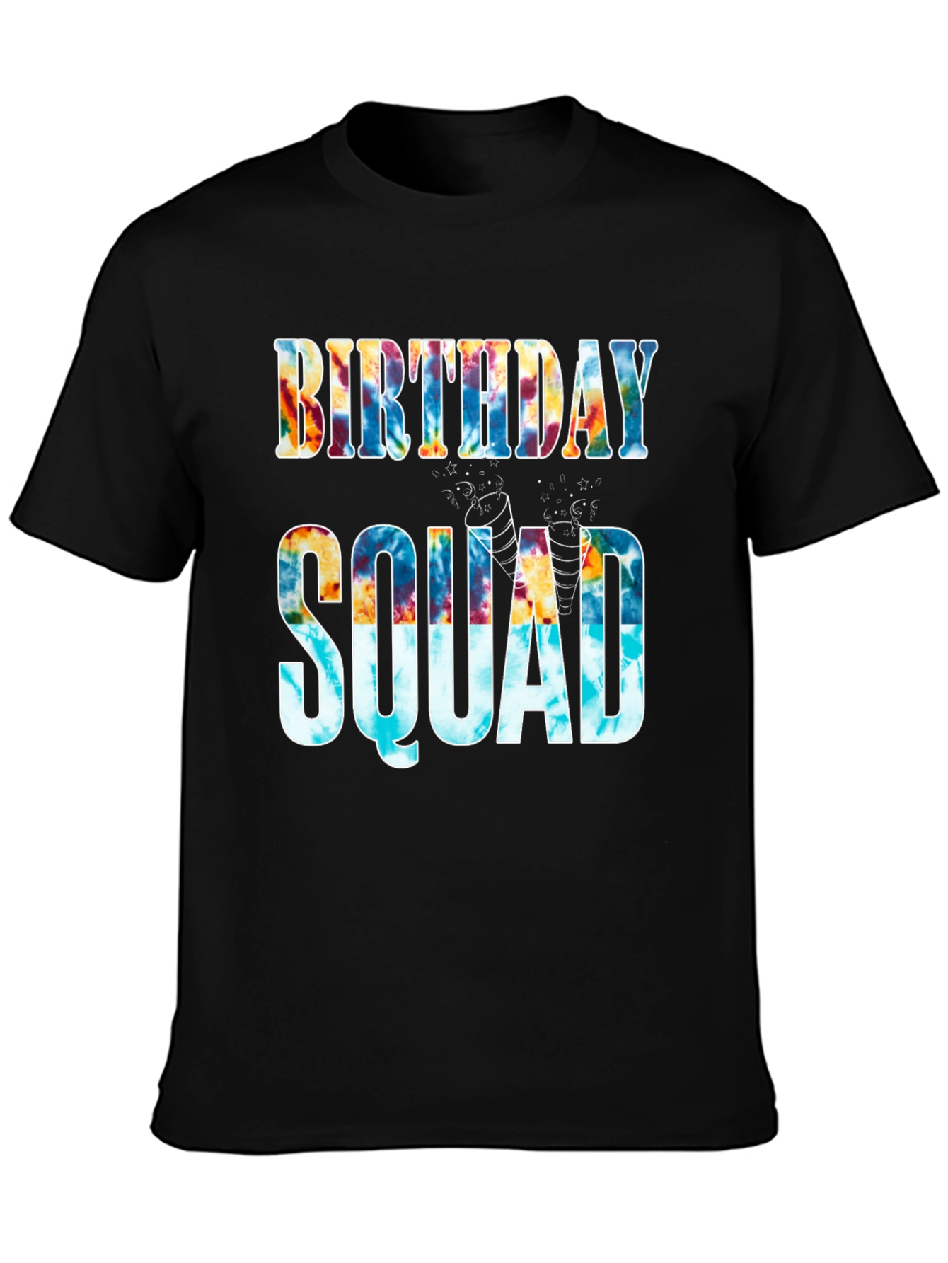 Birthday Squad Tie-Dye Graphic Tee