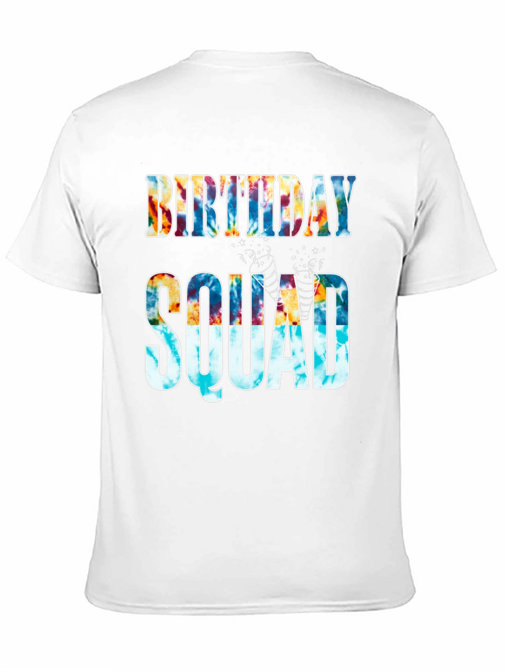 Birthday Squad Tie-Dye Graphic Tee