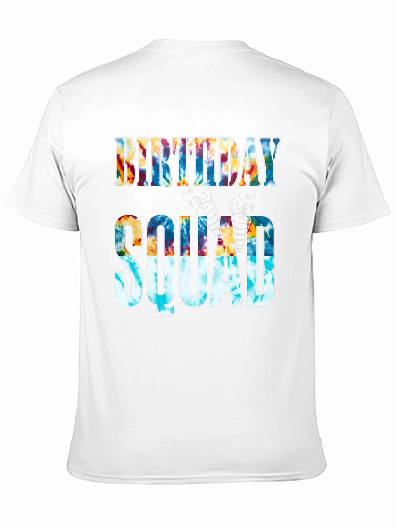 Birthday Squad Tie-Dye Graphic Tee