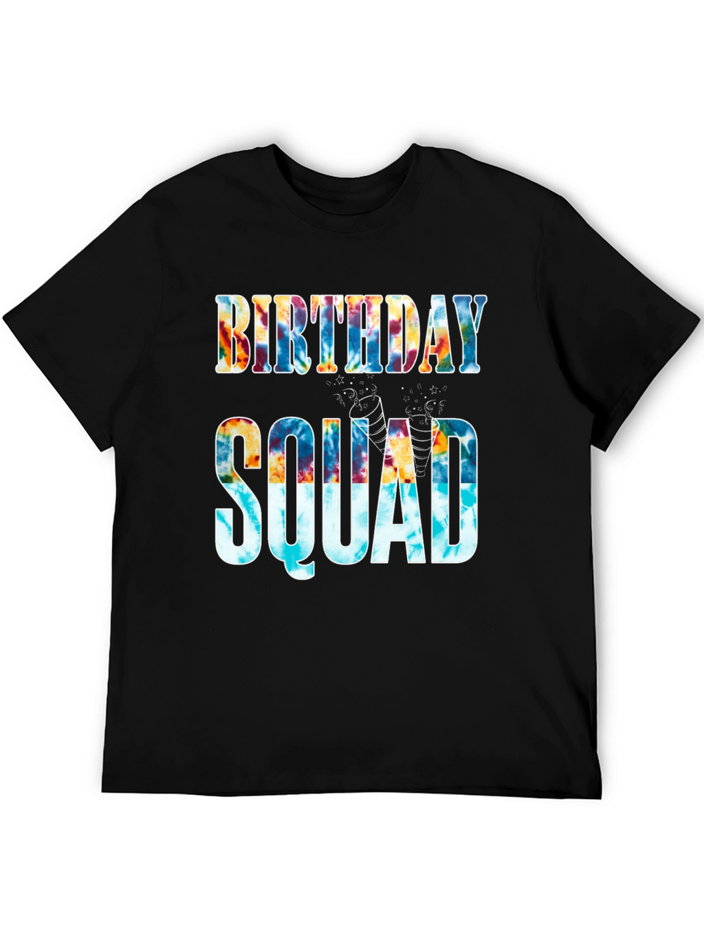 Birthday Squad Tie-Dye Graphic Tee